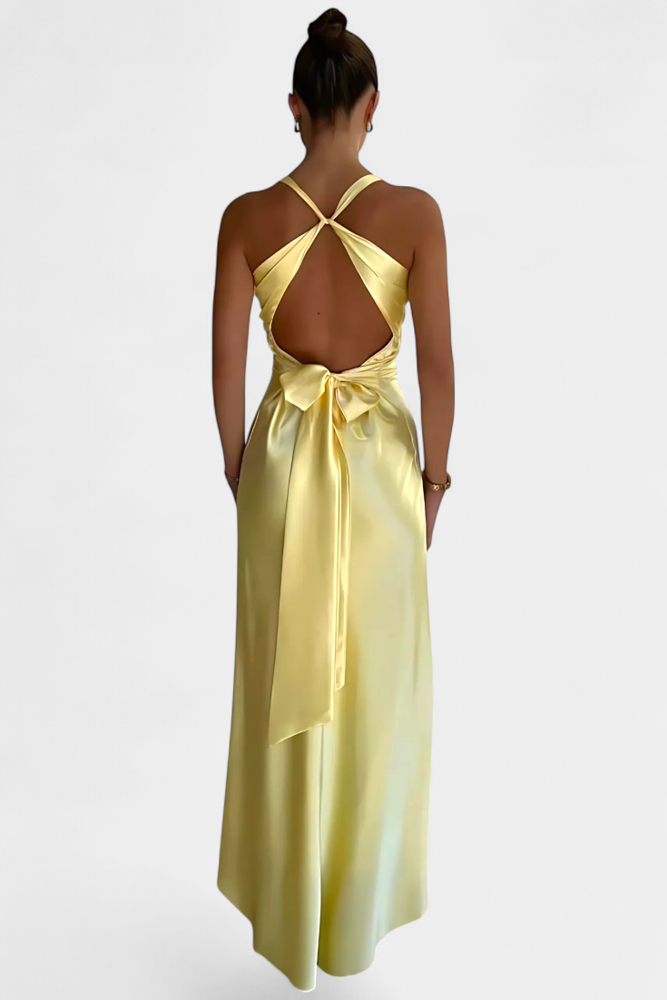 Dolores - Sleeveless Twist-Waist Maxi Dress