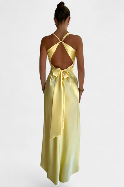 Dolores - Sleeveless Twist-Waist Maxi Dress