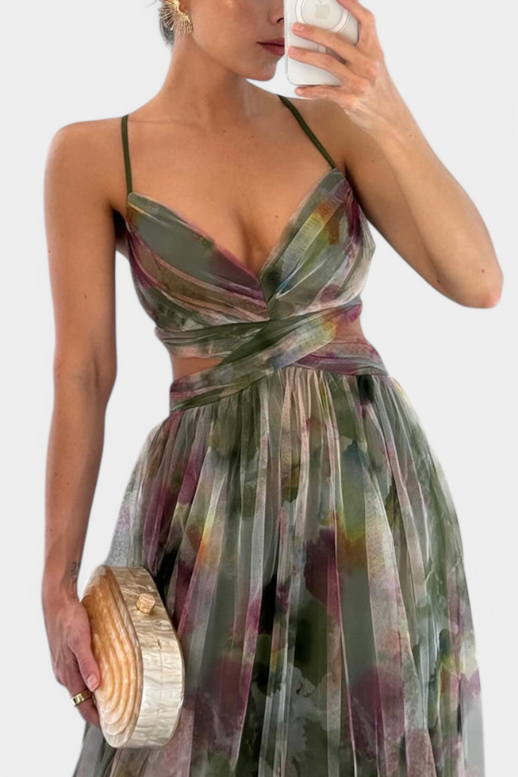 Athena Watercolour - Maxi Dress