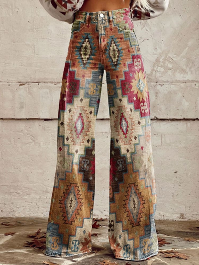SIENNA™ - Vintage Boho Wide-Leg-Hose