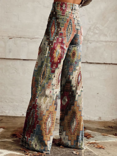 SIENNA™ - Vintage Boho Wide-Leg-Hose