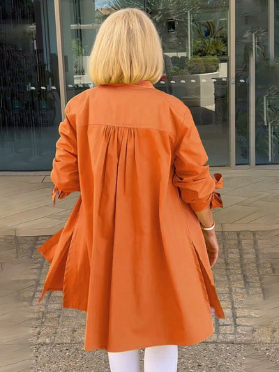 CÉLINA™ - Classy Long Shirt Jacket