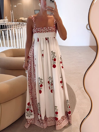 Lyla – Maxikleid mit Spaghettiträgern und Blumenmuster
