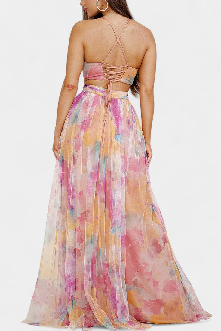 Athena Watercolour - Maxi Dress