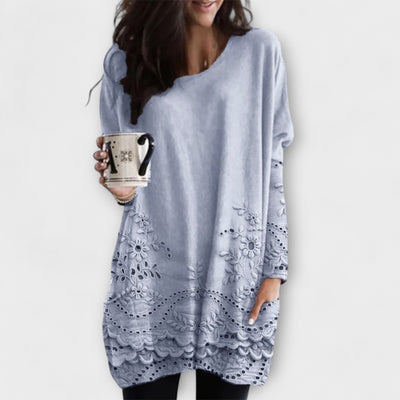 Riley – Bedruckter Pullover Mit Stickerei