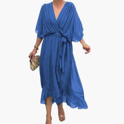 Indie | Chiffonkleid mit V-Ausschnitt für Damen