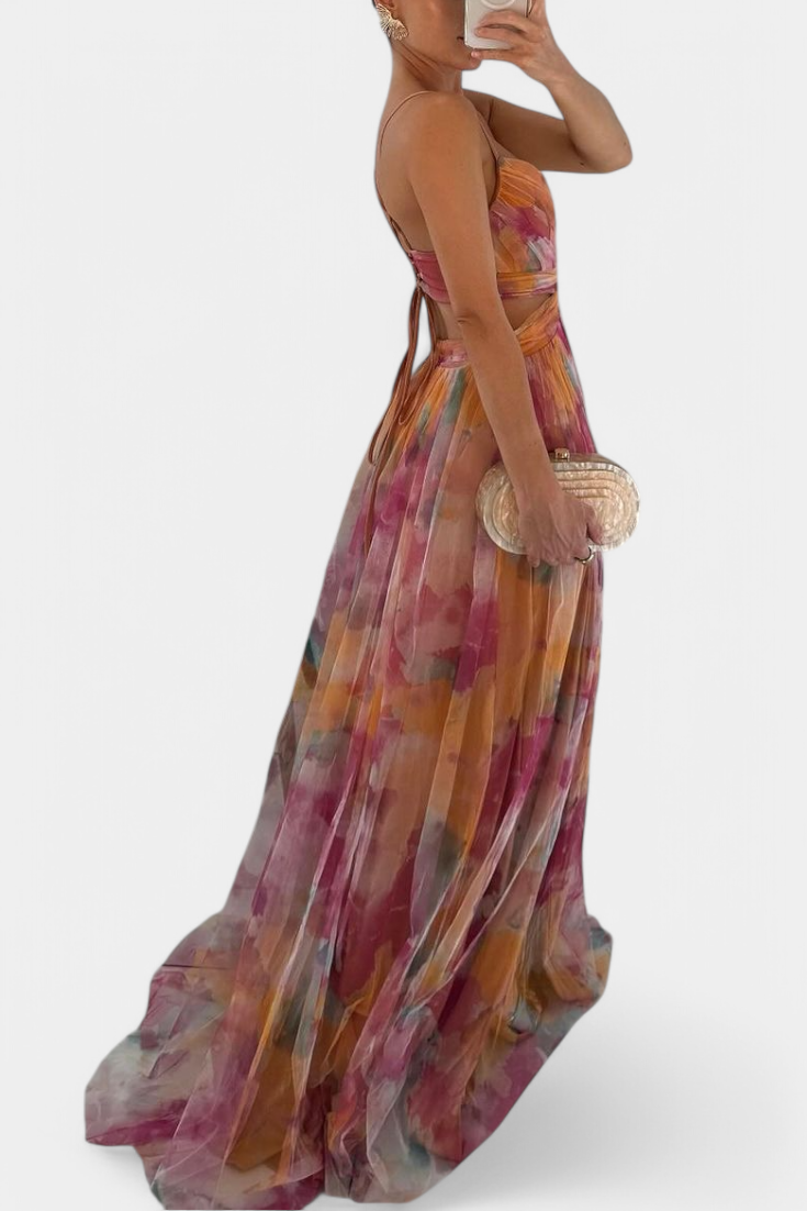 Athena Watercolour - Maxi Dress