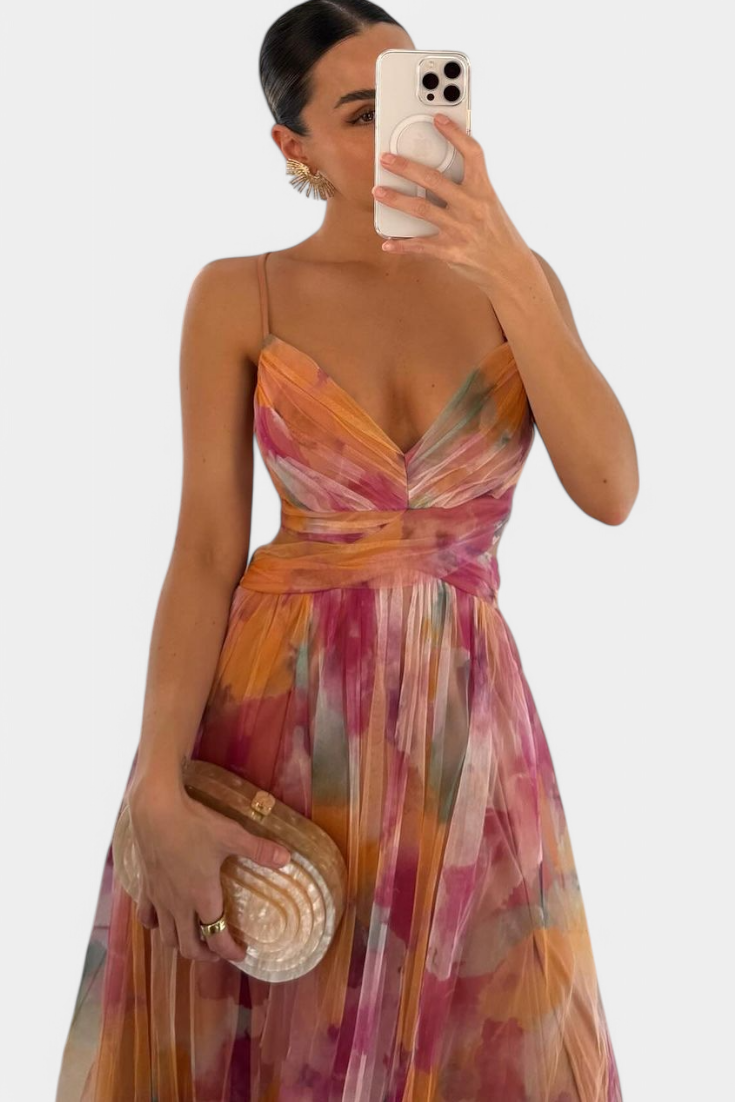 Athena Watercolour - Maxi Dress