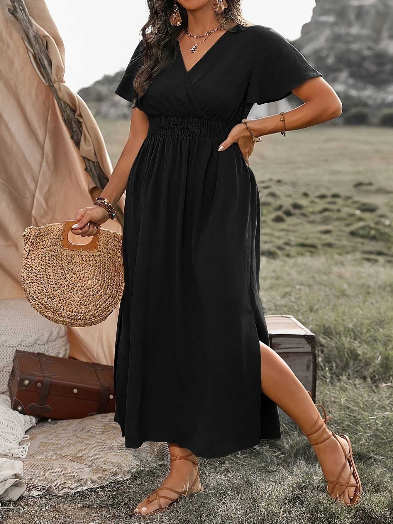 MARY™ - Elegantes Sommerkleid mit V-Ausschnitt