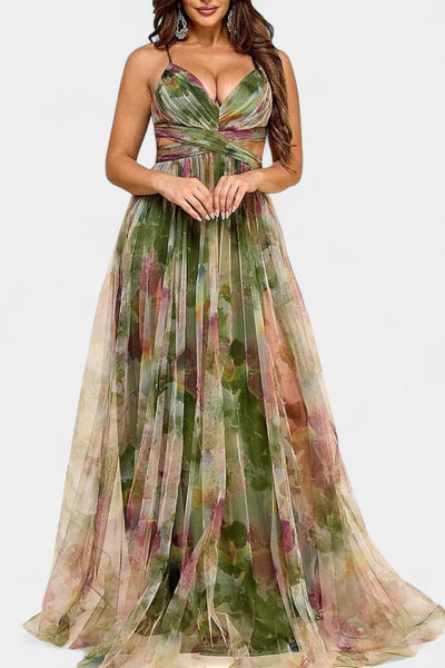 Athena Watercolour - Maxi Dress
