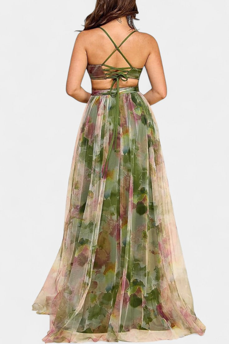 Athena Watercolour - Maxi Dress