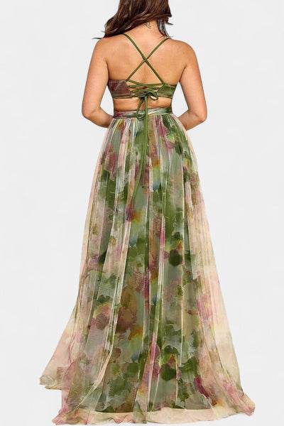 Athena Watercolour - Maxi Dress