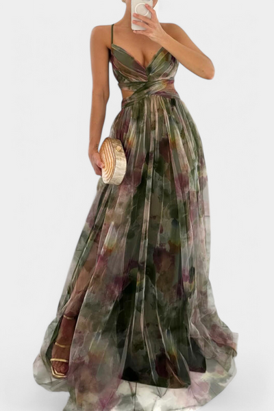 Athena Watercolour - Maxi Dress
