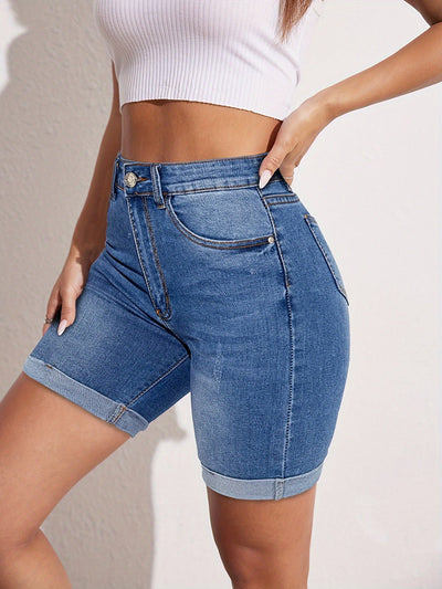 RAPHAELLE™ - Bermuda-Jeansshorts mit Stretch-Passform