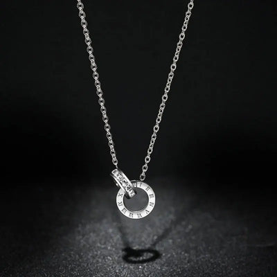 CYNTHIA™ – Roman Numeral Charm Necklace