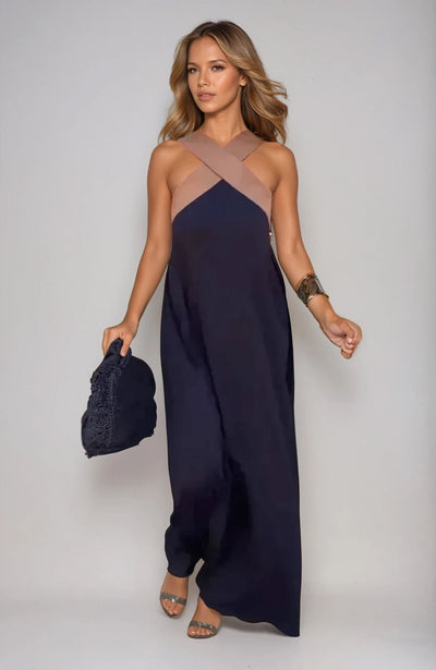 Nicole – Stilvolles Kleid mit Crossover-Ausschnitt