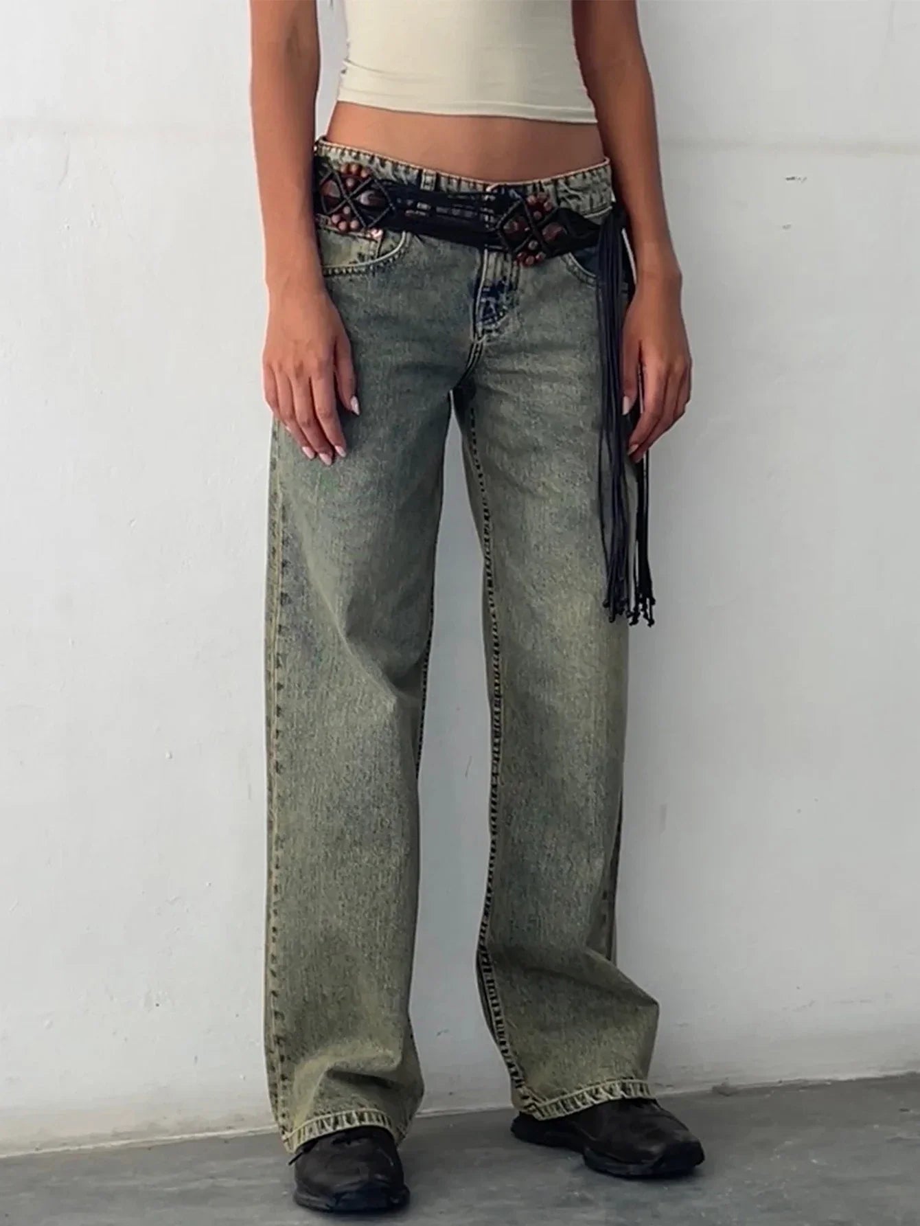SYLVAINE™ – Lässige Baggy-Jeans im Vintage-Stil 