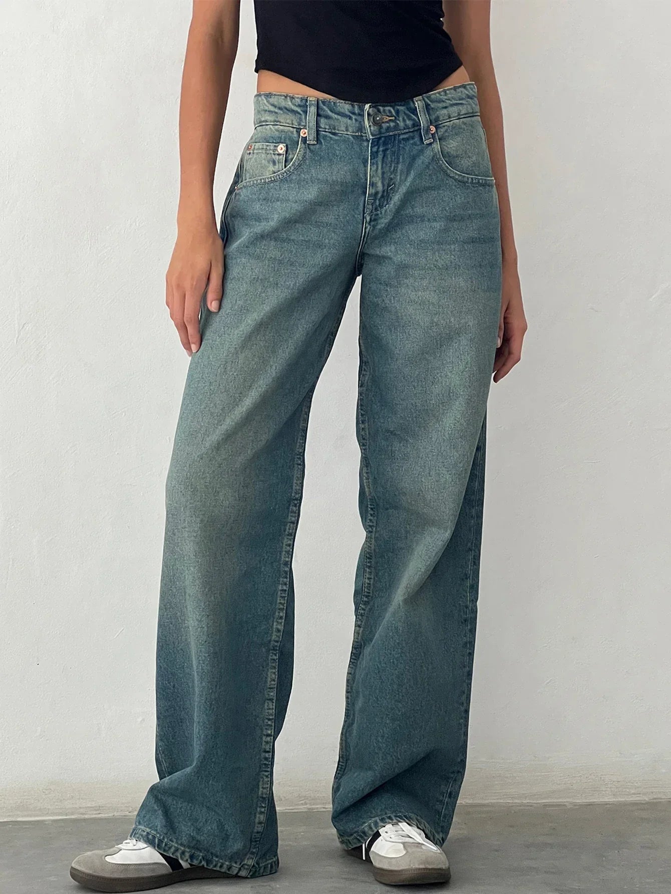 SYLVAINE™ – Lässige Baggy-Jeans im Vintage-Stil 