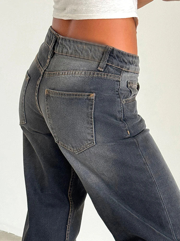 SYLVAINE™ – Lässige Baggy-Jeans im Vintage-Stil 