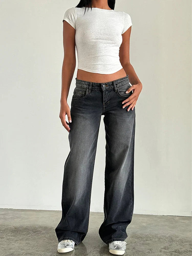 SYLVAINE™ – Lässige Baggy-Jeans im Vintage-Stil 