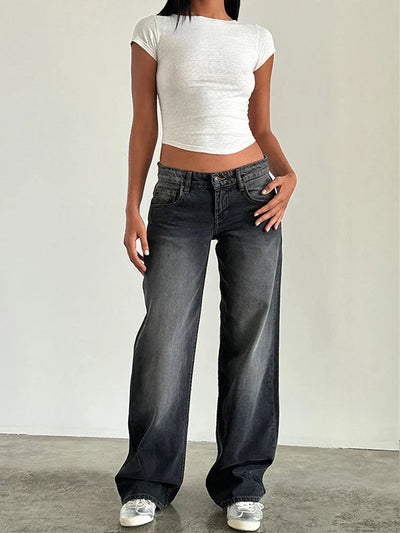 SYLVAINE™ – Lässige Baggy-Jeans im Vintage-Stil 