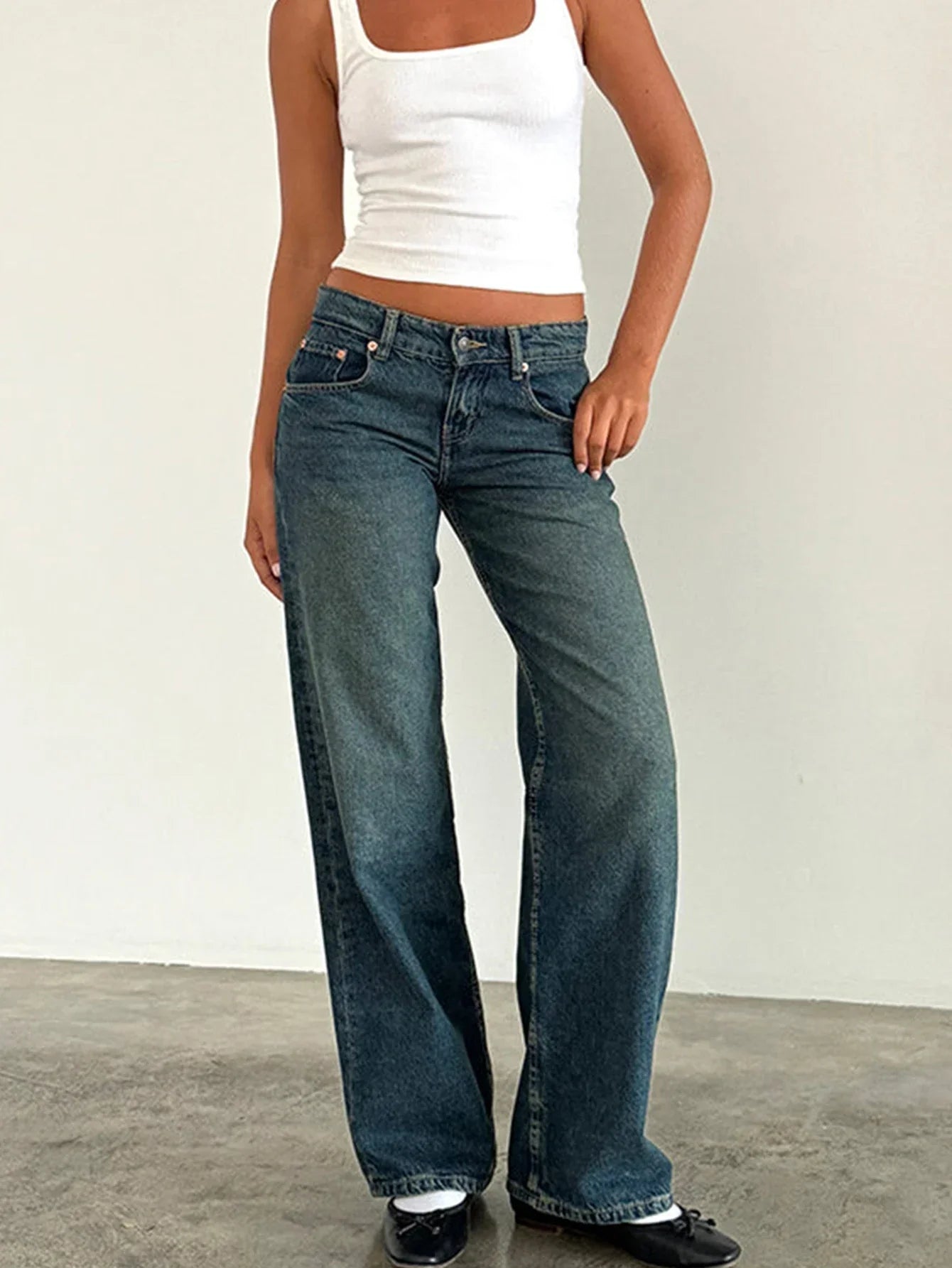 SYLVAINE™ – Lässige Baggy-Jeans im Vintage-Stil 