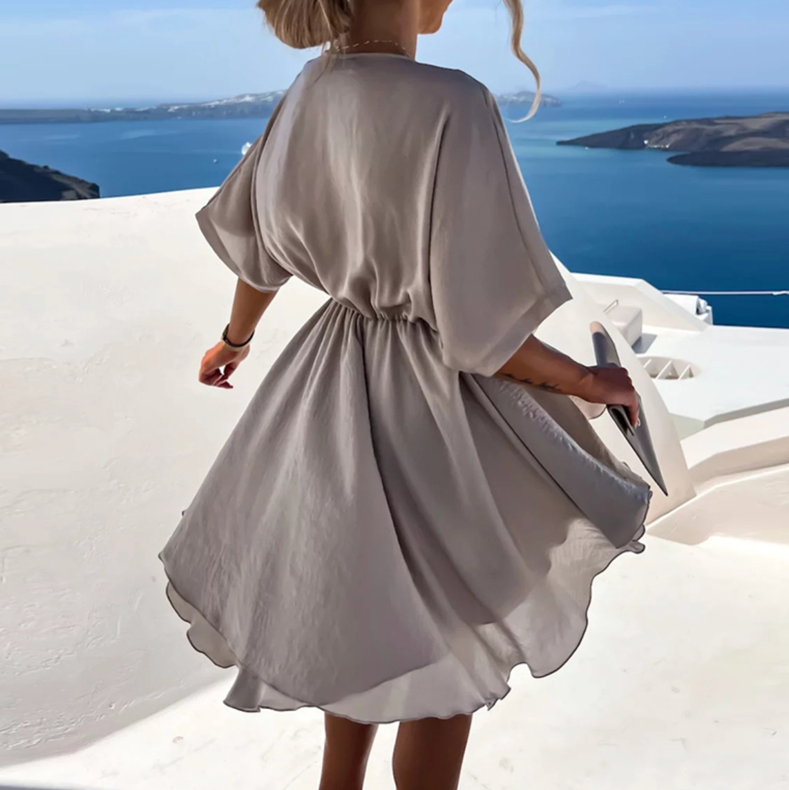 Lennon – Schickes Sommer-Minikleid mit hoher Taille