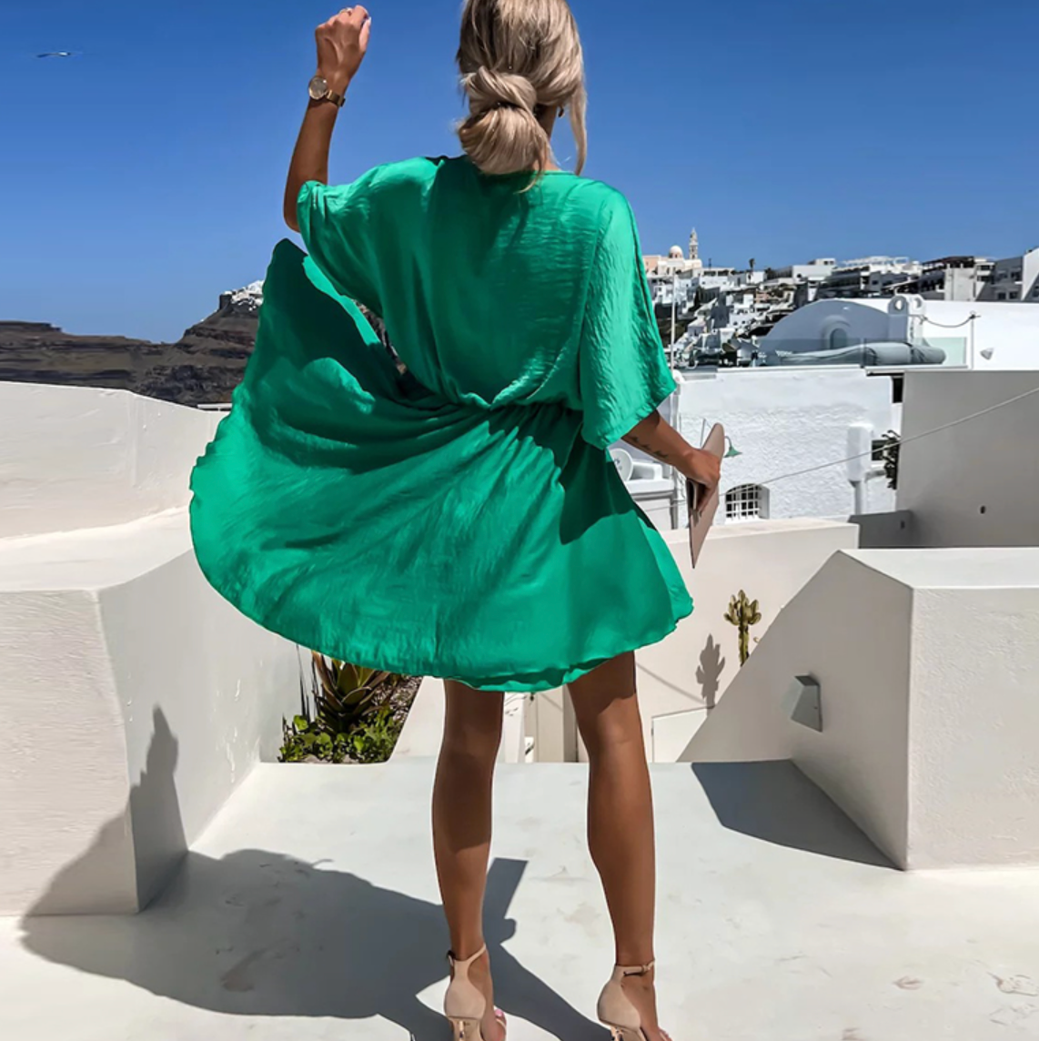 Lennon – Schickes Sommer-Minikleid mit hoher Taille