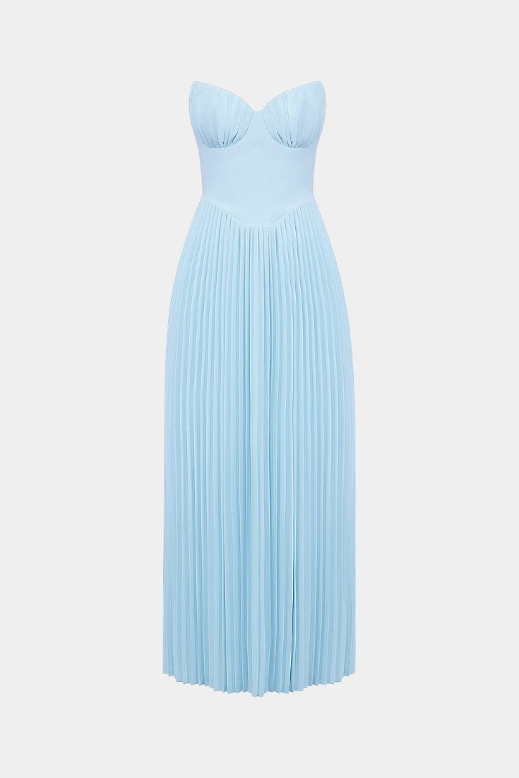 Alyce - Strapless Pleated Dress