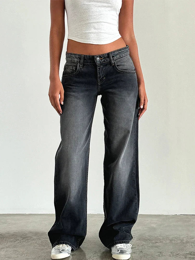 SYLVAINE™ – Lässige Baggy-Jeans im Vintage-Stil 