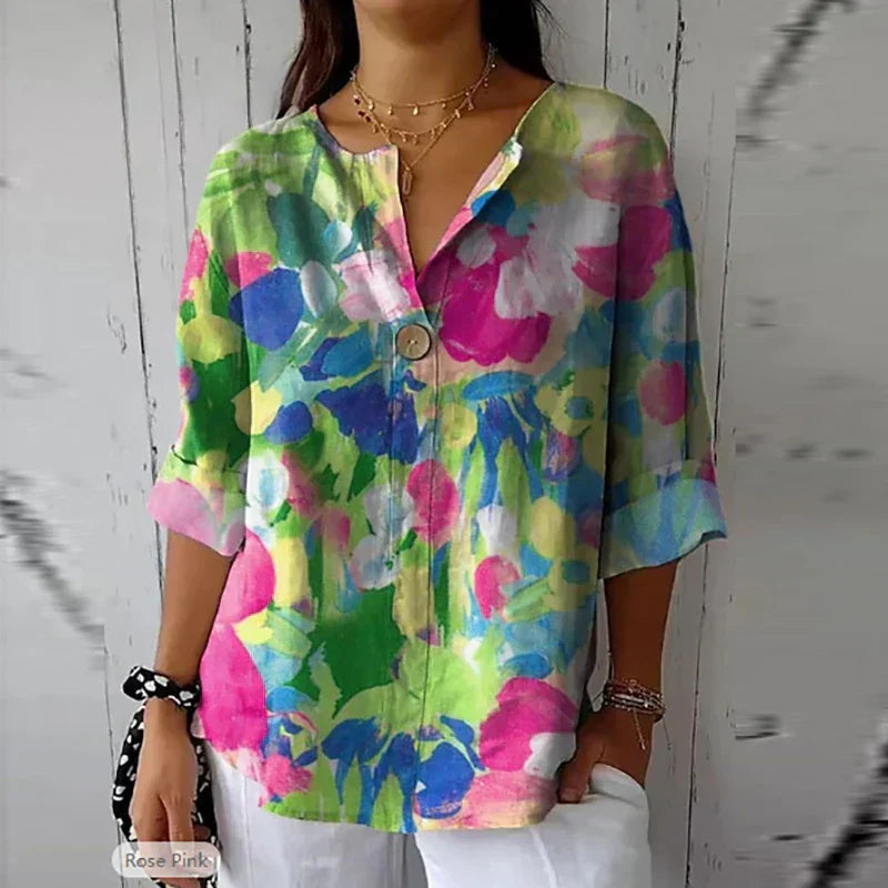 Becca™ | Floral Print Spring Blouse