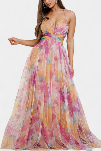 Athena Watercolour - Maxi Dress