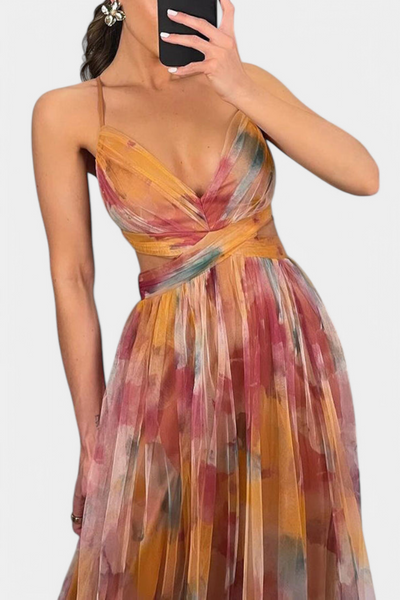 Athena Watercolour - Maxi Dress