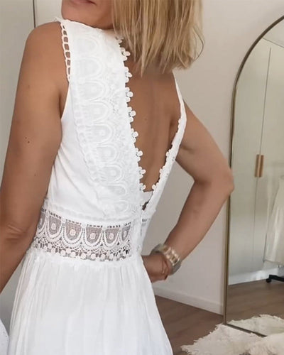 Alexa™ – Camisole-Kleid mit Spitze und V-Ausschnitt