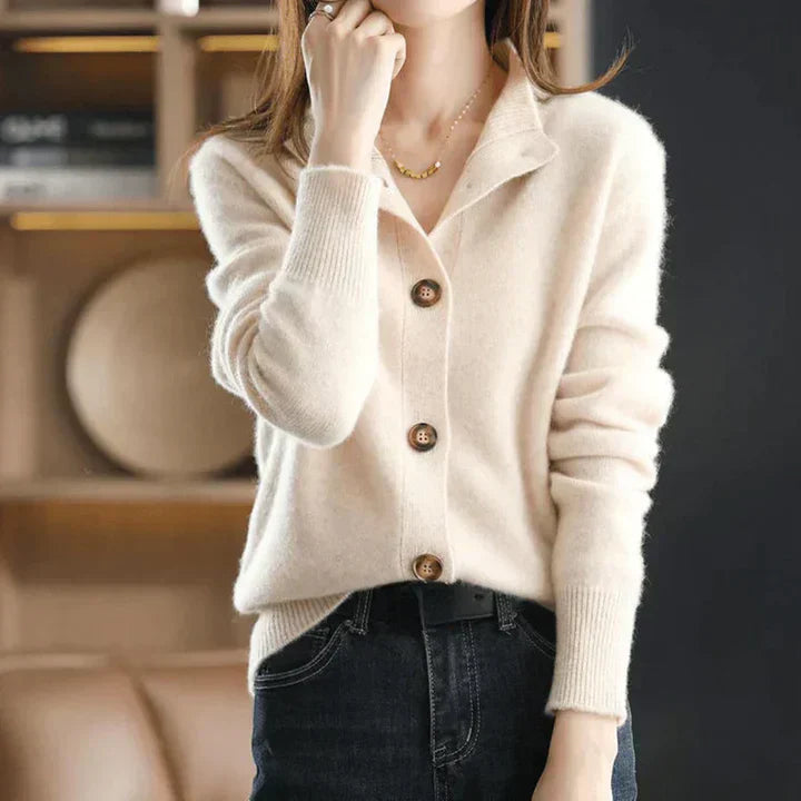 Aria Cozy Button-Up Cardigan