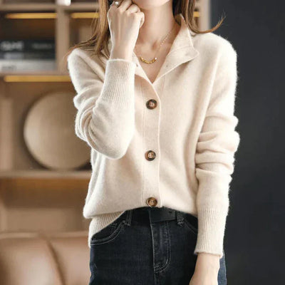 Aria Cozy Button-Up Cardigan