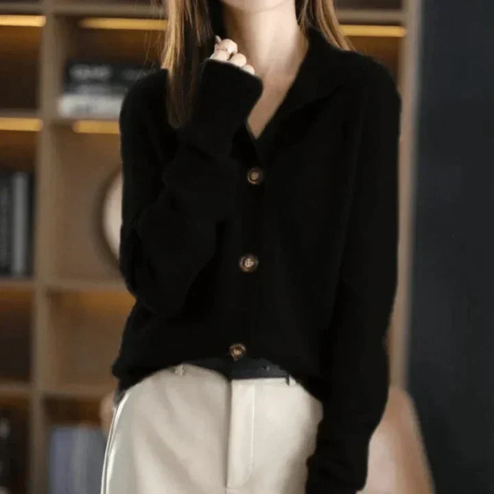Aria Cozy Button-Up Cardigan