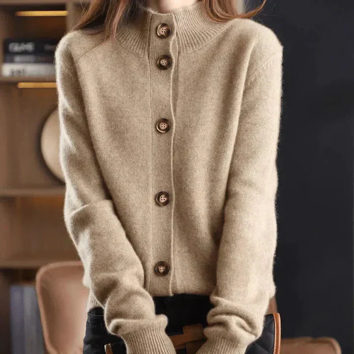 Aria Cozy Button-Up Cardigan