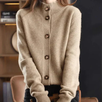 Aria Cozy Button-Up Cardigan