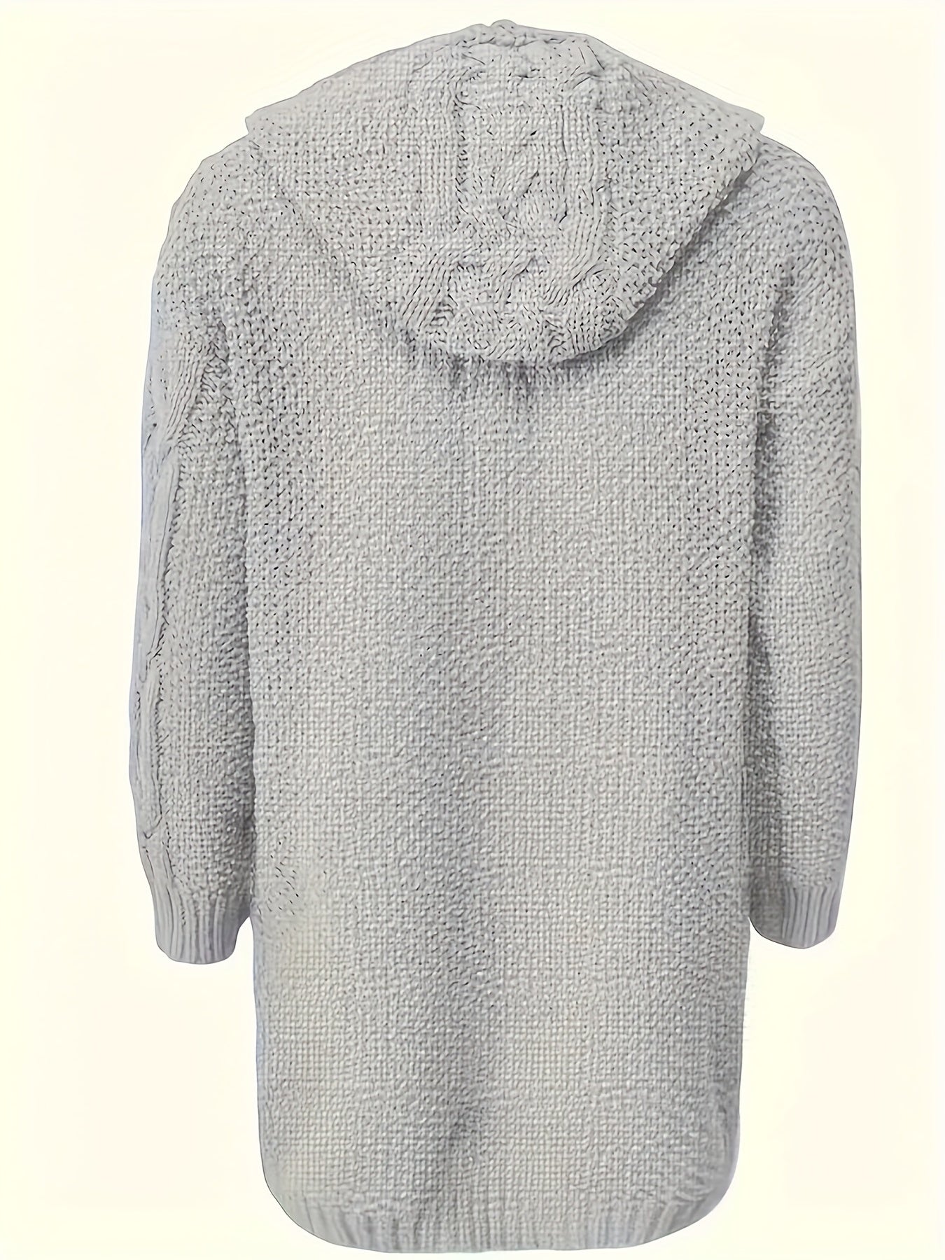 Ava™ Button-Up Hooded Cardigan