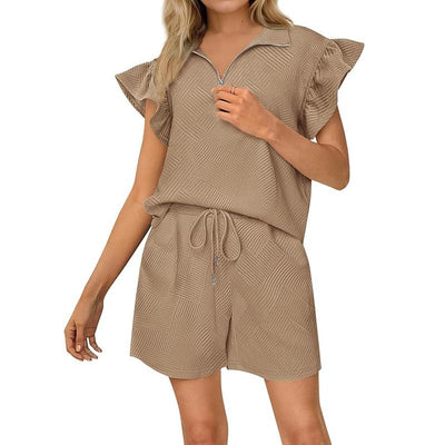 KAILANI™ – Comfy Ruffle Sleeve Summer Sweat Set