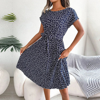 Anabelle™ – Plissee-Midikleid mit Blumenmuster