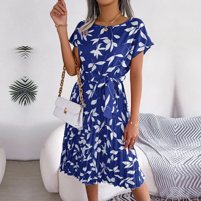 Anabelle™ – Plissee-Midikleid mit Blumenmuster