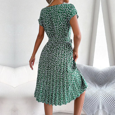 Anabelle™ – Plissee-Midikleid mit Blumenmuster