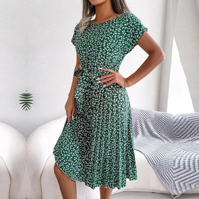 Anabelle™ – Plissee-Midikleid mit Blumenmuster