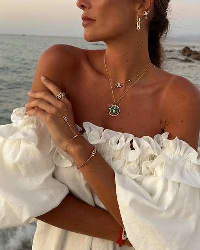 Sofia – Leinenträume schulterfreies Kleid