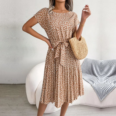 Anabelle™ – Plissee-Midikleid mit Blumenmuster