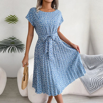 Anabelle™ – Plissee-Midikleid mit Blumenmuster