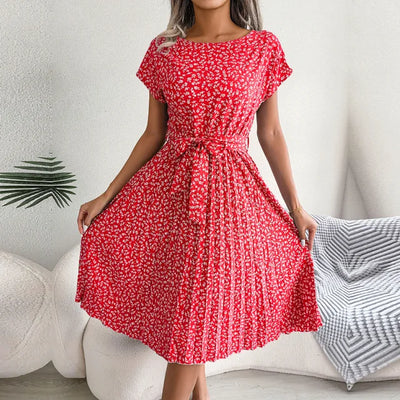 Anabelle™ – Plissee-Midikleid mit Blumenmuster