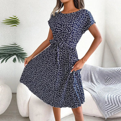 Anabelle™ – Plissee-Midikleid mit Blumenmuster